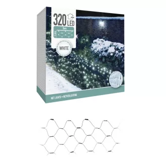 Háló 320 LED-es adapteres hideg 3x1,5m