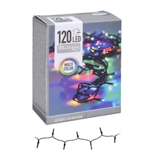 Fényfüzér 120 LED-es adapterrel multi 9m