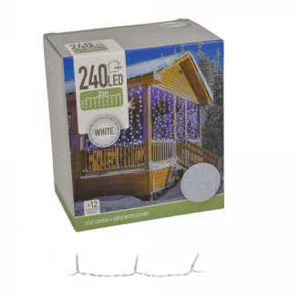 Fényfüggüny 240 LED-es programos adepteres hideg 2x1,5m