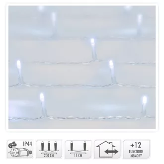 Fényfüggöny 480 LED-es programos adapteres hideg 2x3m