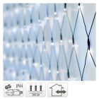 Háló 160 LED-es adapteres hideg 2x1m