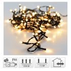 Fényfüzér 180 LED-es adapteres meleg 13,5m