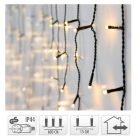 Jégcsap 180 LED-es adapteres meleg 6m