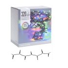 Fényfüzér 320 LED-es adapteres multi 24m