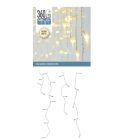 Jégcsap 360 LED-es transzparens adapteres meleg 12m