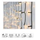 Jégcsap 360 LED-es füzér programos adapterrel meleg 12m