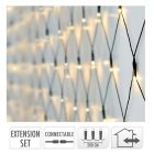 Háló 160 LED-es 200x100cm bővíthető elem plusz 
hosszú adapter meleg