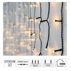 Jégcsap 160 LED-es bővítő elem 3m plusz hosszú adapter meleg