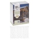 Fényfüggöny 189 LED-es flash adapteres meleg 200x70cm