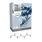 Fényfüzér 120 LED-es időzítős programos adapteres hideg 9m