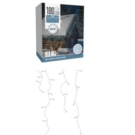 Jégcsap 180 LED-es időzítős programos adapteres hideg 6m