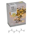 Fényfüzér 120 LED-es programos adapteres meleg 9m