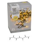 Fényfüzér 180 LED-es programos adapteres meleg 13,5m