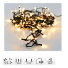 Fényfüzér 180 LED-es programos adapteres meleg 13,5m