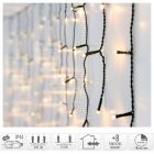 Jégcsap 180 LED-es időzítős programos adapterel meleg 6m