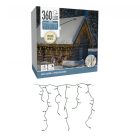 Jégcsap 360 LED-es időzítős programos adapterel meleg 12m