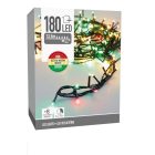 Fényfüzér 180 LED-es időzítős programos adapteres piros-meleg-zöld 13,5m
