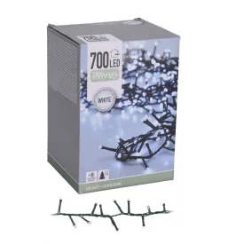   Sűrű fényfüzér 700 LED-es programos adapterrel hideg 14m