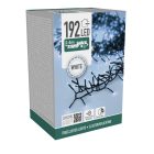 Sűrű fényfüzér 192 LED-es időzítős programos adapteres hideg 2,4m