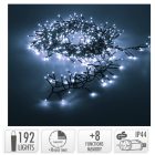 Sűrű fényfüzér 192 LED-es időzítős programos adapteres hideg 2,4m
