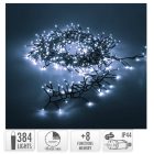 Sűrű fényfüzér 384 LED-es időzítős programos adapteres hideg 4,9m