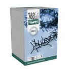 Sűrű fényfüzér 768 LED-es időzítős programos adapteres hideg