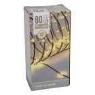 Fényvezeték 80 LED-es adapteres meleg 6m