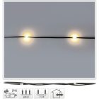 Fényvezeték 80 LED-es adapteres meleg 6m