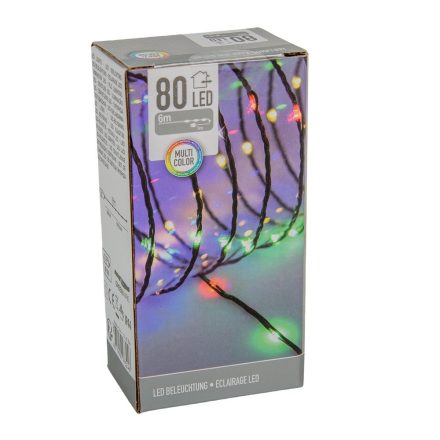 Fényvezeték 80 LED-es adapteres multicolor
