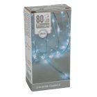 Fényvezeték 80 LED-es transzparens adapteres hideg 6m