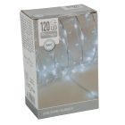 Fényvezeték 120 LED-es transzparens adapteres hideg 9m