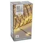 Fényvezeték 80 LED-es programos adapteres meleg 6m