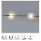 Fényvezeték 120 LED-es programos adapteres meleg 9m