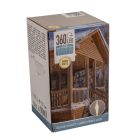 Jégcsap 360 LED-es transzparens adapteres meleg 7,1m