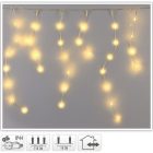 Jégcsap 360 LED-es transzparens adapteres meleg 7,1m