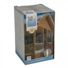 Jégcsap 360 LED-es transzparens programos adapteres meleg 7,1m