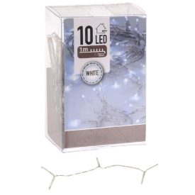 Fényfüzér 10 LED-es elemes (elem nélkül) hideg 100cm