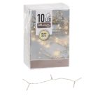 Fényfüzér 10 LED-es elemes (elem nélkül) meleg 100cm