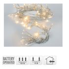 Fényfüzér 10 LED-es elemes (elem nélkül) meleg 100cm