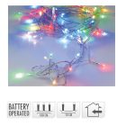 Fényfüzér 10 LED-es elemes (elem nélkül) multi 100cm