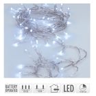 Fényfüzér 10 LED-es időzítős elemes (elem nélkül) hideg 100cm