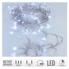 Fényfüzér 20 LED-es időzítős elemes (elem nélkül) hideg 200cm