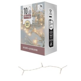   Fényfüzér 10 LED-es időzítős elemes (elem nélkül) meleg 100cm