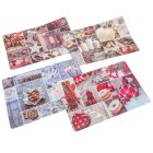 Alátét karácsonyi mintával műa. mix  32x28cm