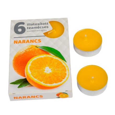 Illatmécses narancs 6db-os