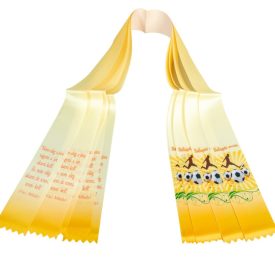 Ballagó szalag nyomott 6cm 5db/csom (db ár)