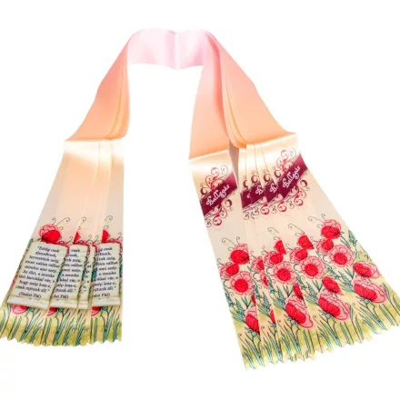 Ballagó szalag nyomott 6cm 5db/csom (db ár)