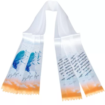 Ballagó szalag nyomott 6cm 5db/csom (db ár)