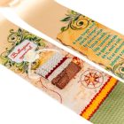 Ballagási szalag tarisznyás rátéttel 7cm