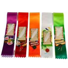 Ballagási szalag pergamenes rátéttel 7cm